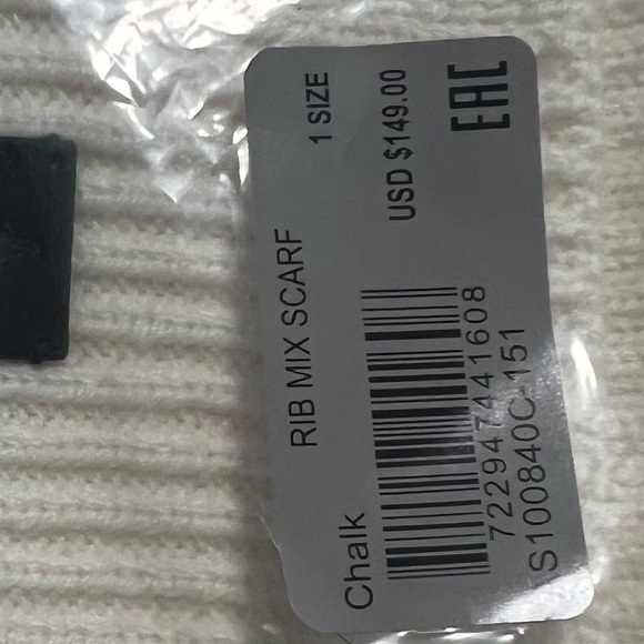 All Saints Rib Mix Scarf, New with Tags - Picture 4 of 5